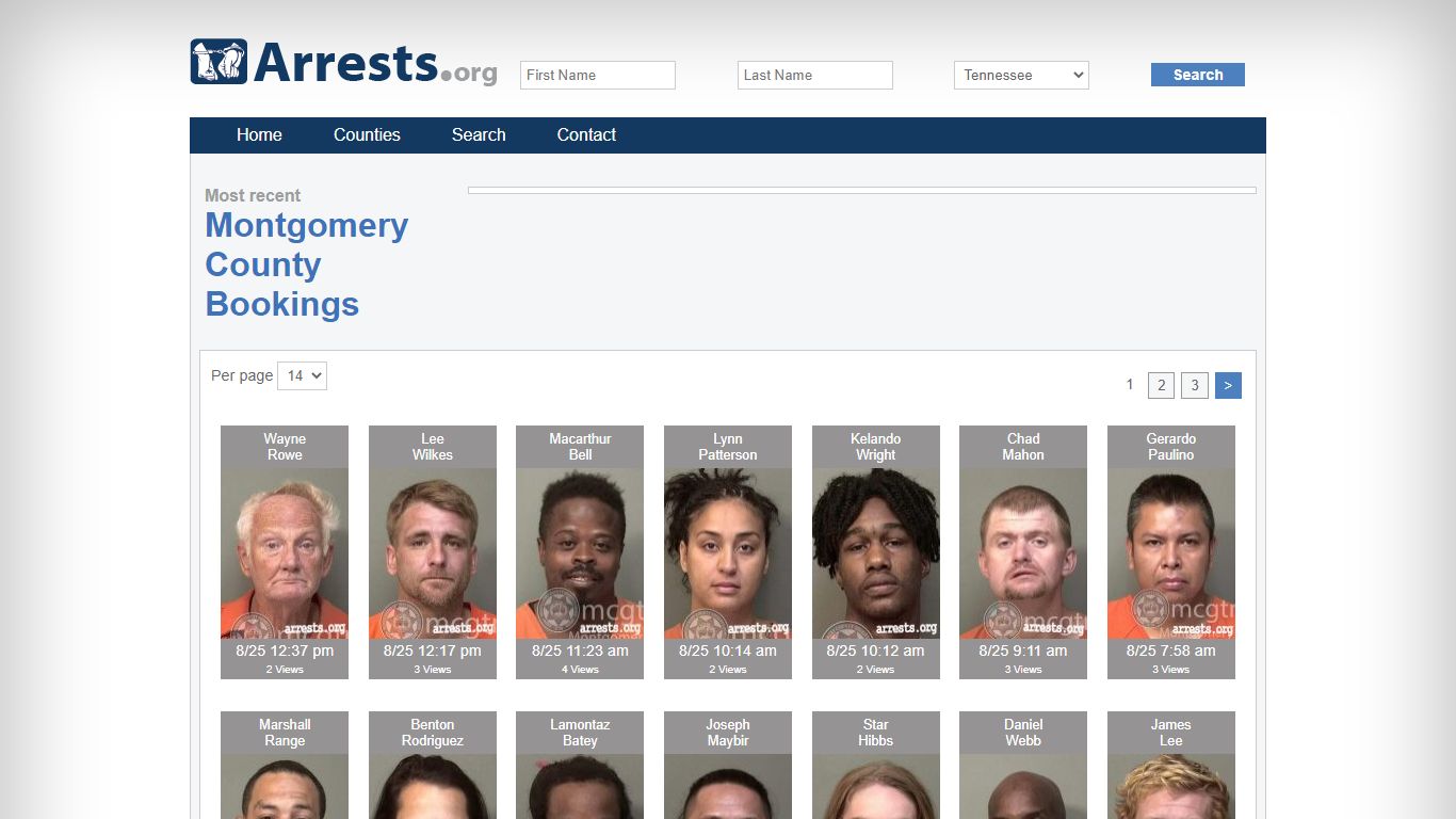 Montgomery County Arrests and Inmate Search